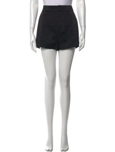 Pre-owned Dundas Animal Print Mini Shorts In Black