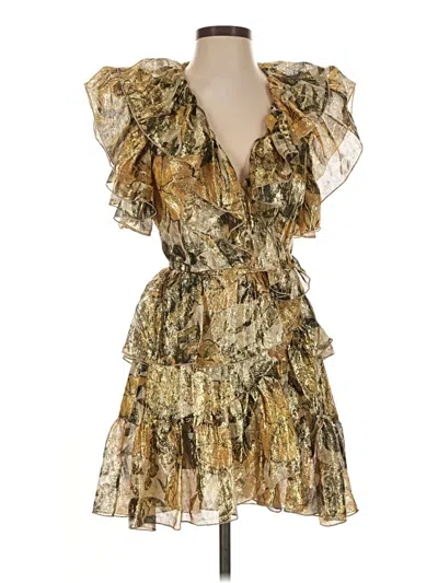 Pre-owned Dundas Cocktail Dress In Gold