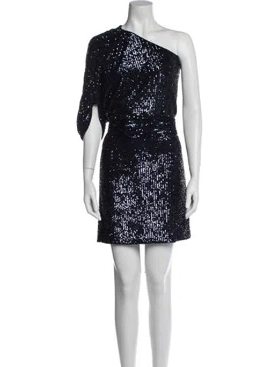 Pre-owned Dundas One-shoulder Mini Dress