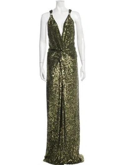 Pre-owned Dundas Printed Long Dress
