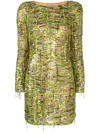 Dundas Minikleid Mit Pailletten In Green
