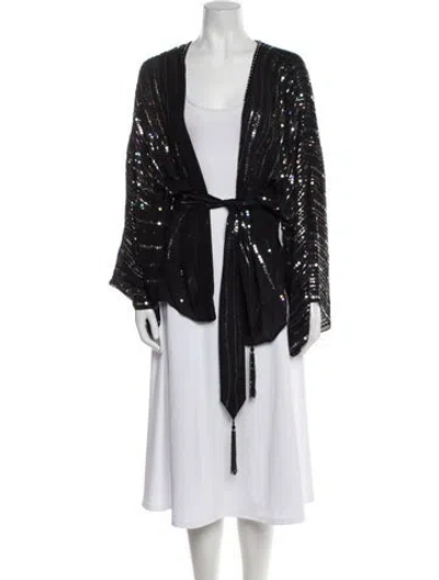 Pre-owned Dundas Silk Evening Jacket W/ Tags In Black