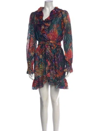Pre-owned Dundas Silk Mini Dress In Black