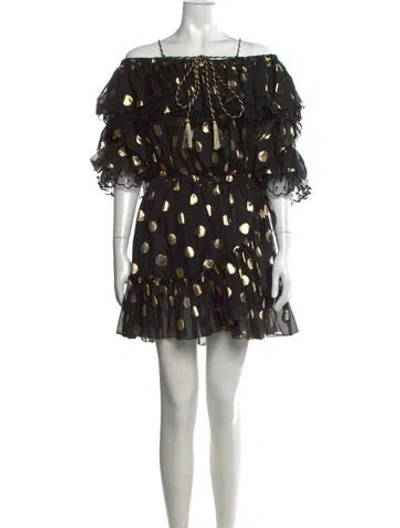 Pre-owned Dundas Silk Mini Dress In Multi