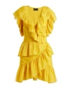 Dundas Woman Midi Dress Yellow Size 6 Silk In Yellow