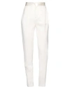 Dundas Woman Pants Cream Size 2 Virgin Wool, Elastane, Silk In White