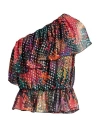 Dundas Woman Top Black Size 4 Silk, Polyester In Black