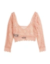 Dundas Woman Top Coral Size 8 Polyamide, Elastane In Red