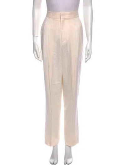 Pre-owned Dundas Wool Straight Leg Pants W/ Tags In Neutral