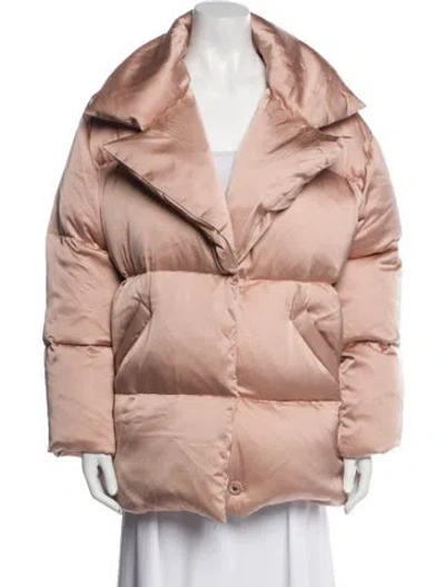 Pre-owned Dundas X Revolve Down Coat In Pink