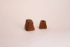 Dune Brooklyn Monolith Candle Holders In Brown