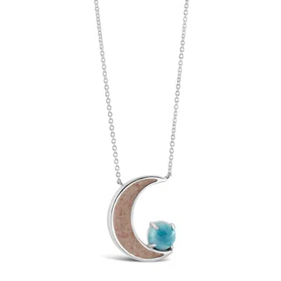Dune Jewelry Blue Moon Stationary Necklace In Silver