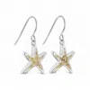 Dune Jewelry Delicate Starfish Shaped Drop Earrings In Silver In Silver