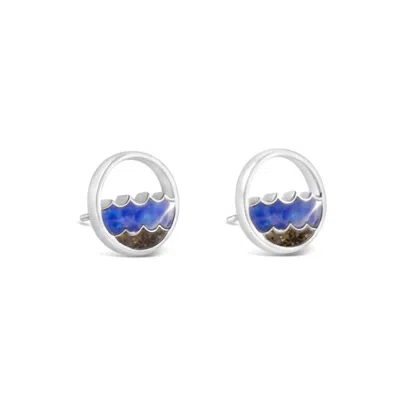 Dune Jewelry Women's Double Wave Stud Earrings In Multi