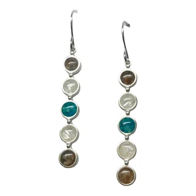 Dune Jewelry Women's Endless Summer Bar Drop Earrings In Turquoise In Multi