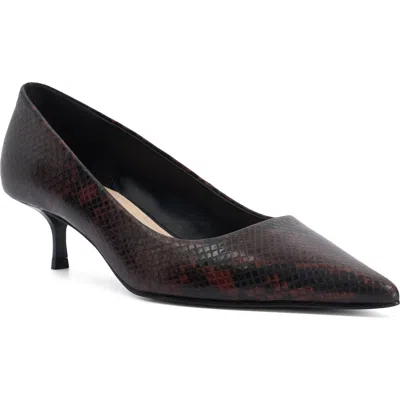 Dune London Amira Pointed Toe Pump In Brown