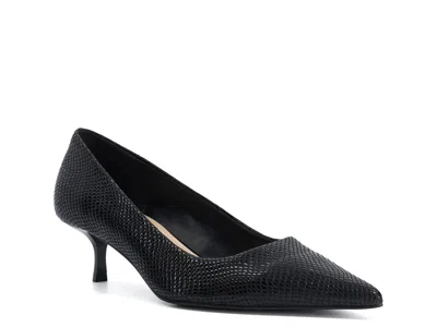 Dune London Amira Pump In Black Leather