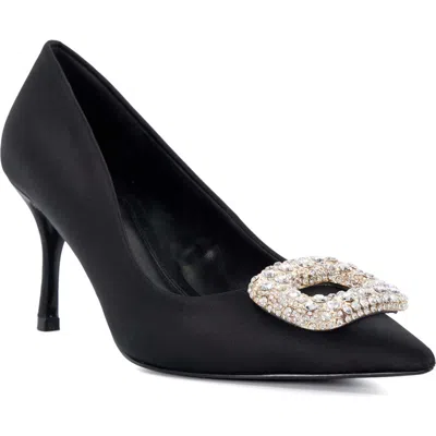 Dune London Aquamarine Pointed Toe Pump In Black