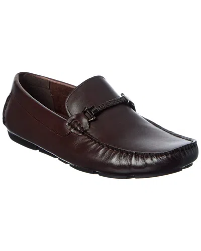 Dune London Beacons Leather Loafer In Burgundy