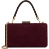 Dune London Beaut Top Handle Frame Clutch In Burgundy