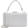 Dune London Beaut Top Handle Frame Clutch In Silver