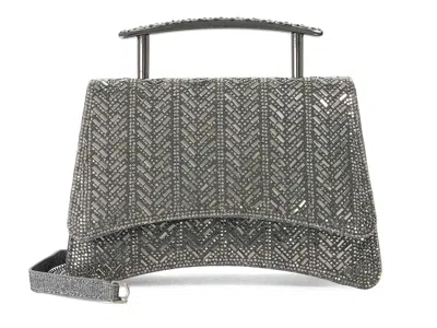 Dune London Bedazzle Clutch In Pewter