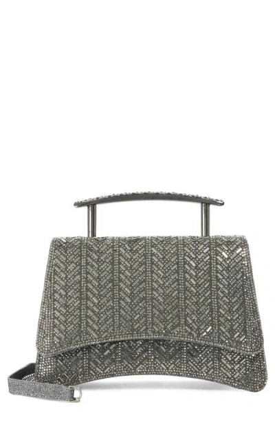 Dune London Bedazzle Crystal Top Handle Bag In Gray