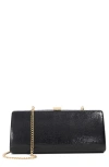 Dune London Belinda Frame Clutch In Black