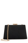 Dune London Bellaria Frame Clutch In Black