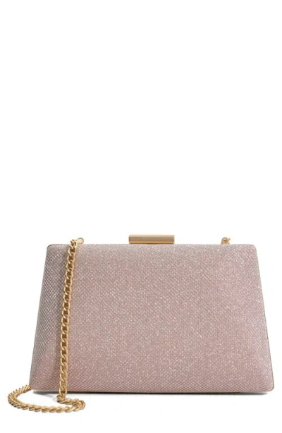 Dune London Bellaria Frame Clutch In Rose Gold