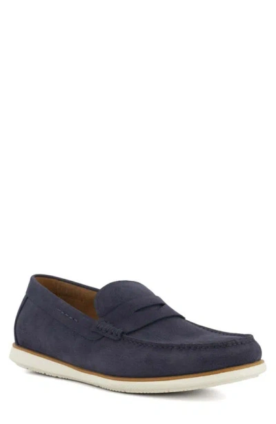 Dune London Berkly Penny Loafer In Navy