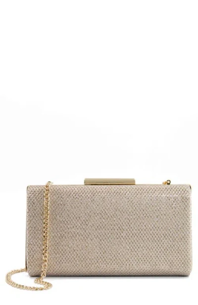 Dune London Binita Frame Clutch In Gold