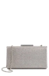Dune London Binita Frame Clutch In Silver