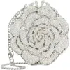 Dune London Bling Flower Clutch In Silver