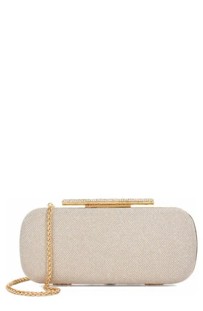 Dune London Body Faux Leather Frame Clutch In Neutral