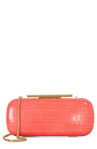 Dune London Body Faux Leather Frame Clutch In Pink