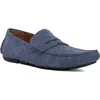 Dune London Bradlay Driving Loafer In Blue