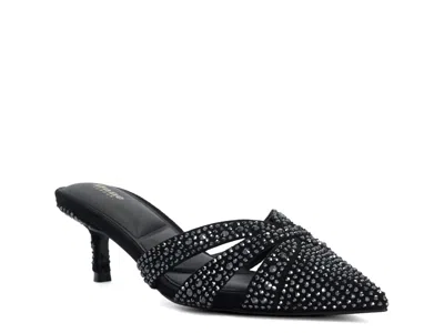 Dune London Calla Mule In Black Synthetic
