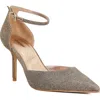 Dune London Calmness Ankle Strap Pointed Toe Pump In Brown