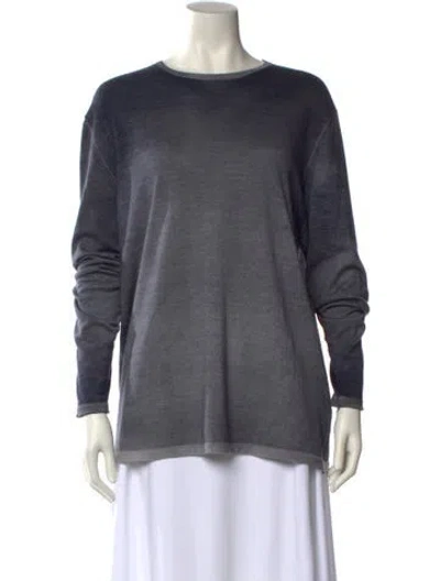 Pre-owned Dune London Cashmere Crew Neck Sweater In Gray