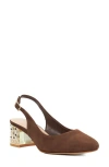 Dune London Catharine Slingback Pump In Brown