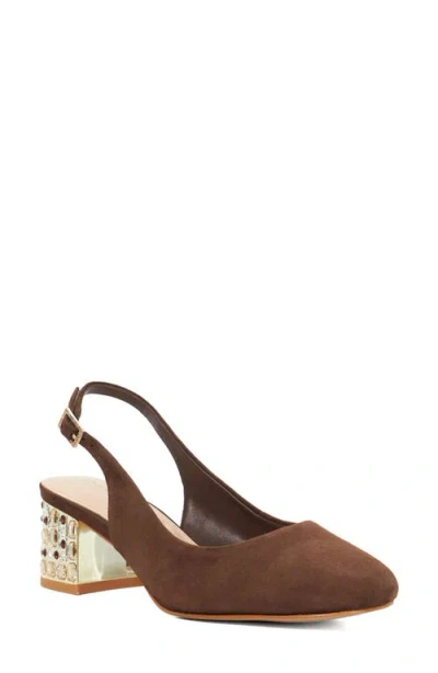 Dune London Catharine Slingback Pump In Brown