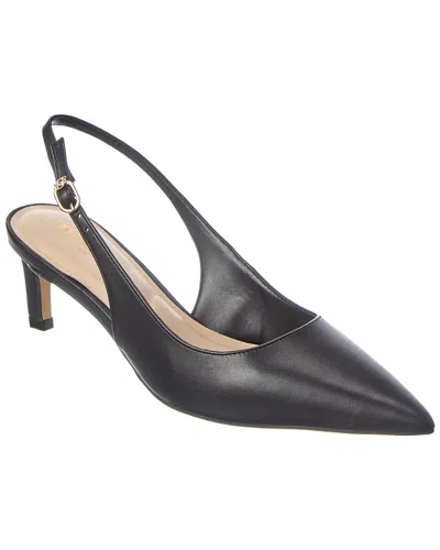 Dune London Celinna Leather Slingback Pump In Animal Print