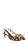 Dune London Centrepiece Slingback Pointed Toe Kitten Heel Pump