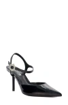 Dune London Channel Ankle Strap Pointed Toe Pump In Black