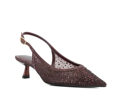 Dune London Cirelle Pump In Burgundy Synthetic