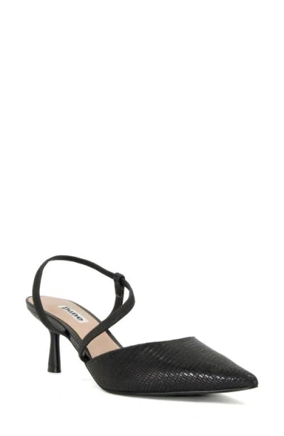 Dune London Citrus Pointed Toe Ankle Strap Pump In Black