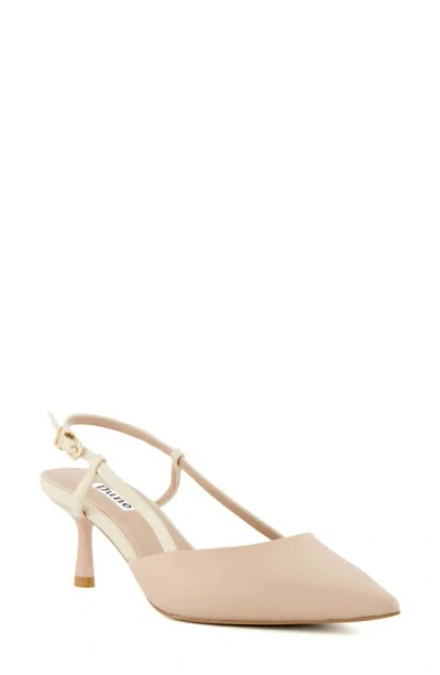 Dune London Classify Pointed Toe Slingback Pump In Blush