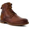 Dune London Coltonn Lace-up Leather Boot In Tan
