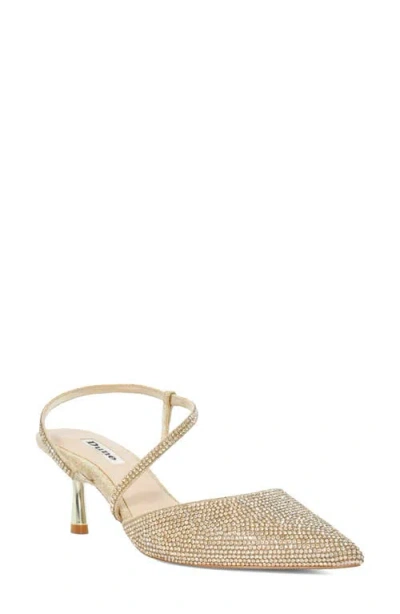Dune London Competitive Slingback Pointed Toe Pump In Brown